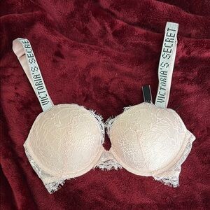 Victoria's Secret Lace Push-Up Bra - Blush Pink